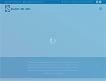Tablet Screenshot of blazer-structures.com